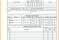 022 Construction Cost Report Template Excel Ideas Within Cost Report Template