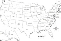 10 Awesome Printable Blank Map Of The United States Free Pertaining To United States Map Template Blank