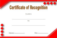 10+ Downloadable Certificate Of Recognition Templates Free Regarding Downloadable Certificate Templates For Microsoft Word