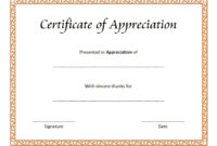 10+ Editable Certificate Of Appreciation Templates Free Pertaining To Simple Certificate Of Appreciation Template Doc