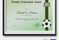 10+ Football Certificate Templates Free Word, Pdf Pertaining To Soccer Certificate Template Free 21 Ideas