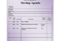 10 Free Basic Meeting Agenda Templates Stationery Templates Pertaining To Awesome Meeting Agenda Template Word Free