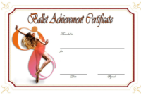 10+ Pretty Ballet Certificate Templates Free Throughout Free Dance Award Certificate Template