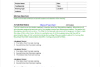 10+ Project Meeting Agenda Template Free Download Inside Project Team Meeting Agenda Template