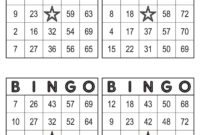 1000 Bingo Cards, 4 Per Page, Immediate Pdf Download Within Fascinating Blank Bingo Template Pdf