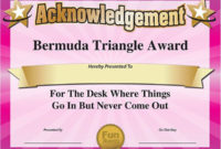 101 Funny Office Awards From Comedian Larry Weaver Www With Free Funny Certificates For Employees Templates