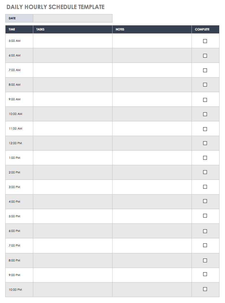 11+ Hourly Schedule Template Editable Download [Excel, Word] Intended For Hourly Agenda Template
