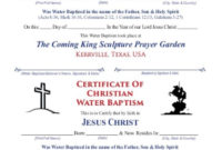 12+ Baptism Certificate Templates | Free Word &amp; Pdf Samples With Baptism Certificate Template Download