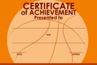12+ Basketball Awards Certificates Pdf | Examples Within Basketball Achievement Certificate Templates