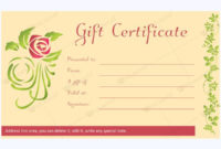 12 Best Spa And Saloon Gift Certificate Templates Images With Salon Gift Certificate Template