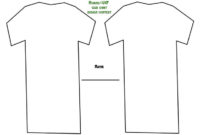 12 Printable T Shirt Template Images Blank T Shirt Inside New Blank Tshirt Template Pdf