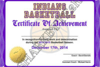 14+ Basketball Certificate Templates Free & Premium Inside Basketball Achievement Certificate Templates