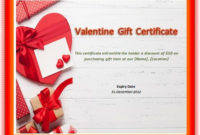 14 Free Valentine Gift Certificate Templates Templates Bash Throughout Fascinating Valentine Gift Certificate Template