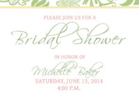 15+ Bridal Shower Party Invitations | Party Ideas With Regard To Fresh Blank Bridal Shower Invitations Templates