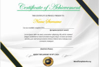 16 Free Achievement Certificate Templates Ms Word Templates With Regard To Free Word Certificate Of Achievement Template