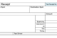 16+ Free Taxi Receipt Templates Make Your Taxi Receipts For Blank Taxi Receipt Template