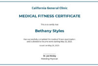 17+ Free Fitness Certificate Templates [Customize With Fascinating Physical Fitness Certificate Templates