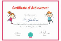 20 Free Preschool Certificate Templates ™ In 2020 For Free Art Certificate Templates
