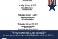 2015 City Council &amp;amp; School Board Candidates Meet &amp;amp; Greet Intended For Free Meet And Greet Meeting Agenda