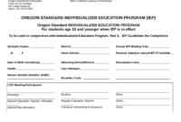 2020 Individual Education Plan Fillable, Printable Pdf Throughout Blank Iep Template
