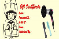 21+ Printable Salon Gift Certificate Templates To Attract Pertaining To Beauty Salon Gift Certificate