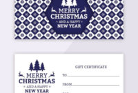 23+ Holiday Gift Certificate Templates Psd | Free With Christmas Gift Certificate Template Free Download
