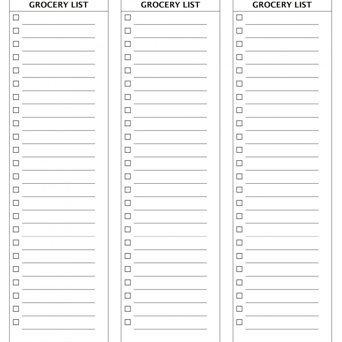 28 Free Printable Grocery List Templates | Kitty Baby Love Within Simple Blank Grocery Shopping List Template