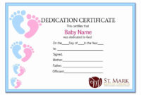 30 Baby Dedication Certificate Template Printable In 2020 With Baby Dedication Certificate Template