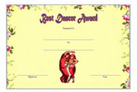 30 Free Printable Dance Certificates In 2020 | Free Intended For Dance Award Certificate Template