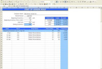 4 Cost Of Goods Sold Templates Excel Xlts Pertaining To Cost Of Goods Sold Spreadsheet Template