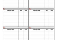 40+ Effective Workout Log & Calendar Templates ᐅ Template Intended For Blank Workout Schedule Template