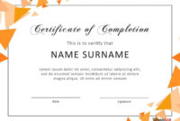 40 Fantastic Certificate Of Completion Templates [Word Inside New Ged Certificate Template