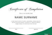 40 Fantastic Certificate Of Completion Templates [Word With Professional Certificate Templates For Word