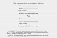 40+ Free Loan Agreement Templates [Word & Pdf] ᐅ Template With Amazing Blank Loan Agreement Template