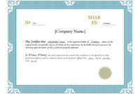 40+ Free Stock Certificate Templates (Word, Pdf) ᐅ Templatelab For Blank Share Certificate Template Free