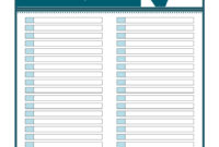 47 Printable To Do List & Checklist Templates (Excel, Word For Blank Checklist Template Pdf