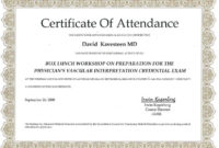 5+ Certificate Of Attendance Templates Word Excel Templates For Conference Certificate Of Attendance Template