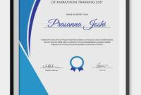 5+ Marathon Certificates Psd & Word Designs | Design Regarding Fascinating Bowling Certificate Template Free 8 Designs