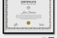 5 Tennis Certificates Psd & Word Designs | Design Trends Pertaining To Bowling Certificate Template Free 8 Designs