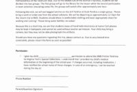 50 Child Traveling With One Parent Consent Letter Dn4S In Consent Agenda Template