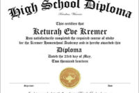 50+ Free High School Diploma Certificates | High School Inside Simple School Certificate Templates Free