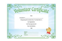 50 Free Volunteering Certificates Printable Templates Pertaining To Simple Volunteer Certificate Templates