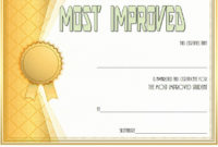 50 Most Improved Student Award Wording | Ufreeonline Template With Most Improved Student Certificate