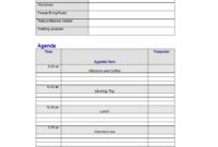 51 Effective Meeting Agenda Templates Free Template Pertaining To Meeting Agenda Template Word Download