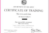 6 Army Officer Promotion Certificate Sample 85105 With Regard To Simple Officer Promotion Certificate Template