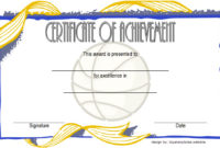 7 Basketball Achievement Certificate Editable Templates Within Fresh Netball Participation Certificate Editable Templates