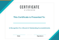 7+ Sample Format Of Certificate Of Appreciation Template Throughout Certificate Of Excellence Template Word