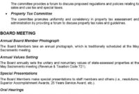 8+ Annual Meeting Agenda Templates Free Download Regarding Homeowners Association Meeting Agenda Template
