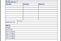8 Meeting Agenda And Minutes Template Sampletemplatess With Template For Meeting Agenda And Minutes