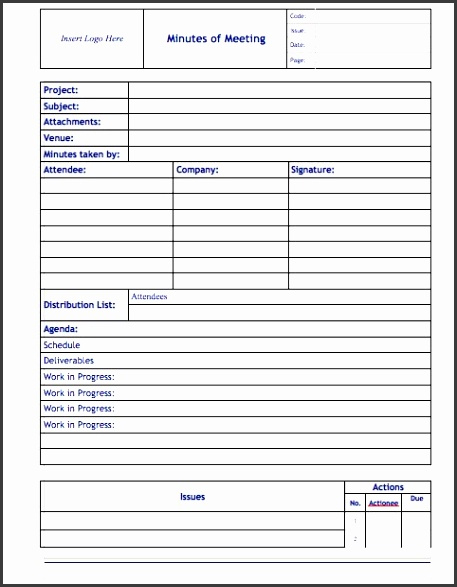 8 Meeting Agenda And Minutes Template Sampletemplatess With Template For Meeting Agenda And Minutes